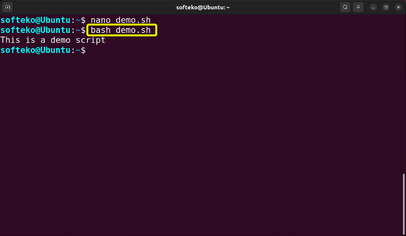 exit command to stop exit the process of script