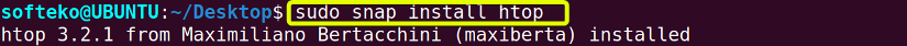 htop command install
