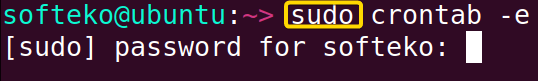 Modifying cronjobs of the root user.