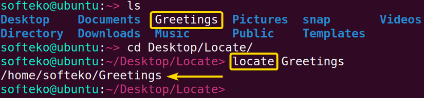 Locating files.