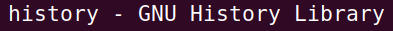 Syntax, available options and required arguments for the history command.