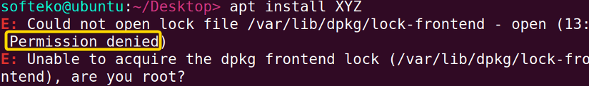 Denial of any random user for package installation permission on the machine.