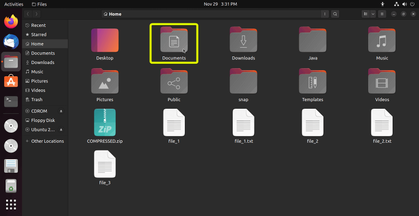 Command Prompt double clicking Documents