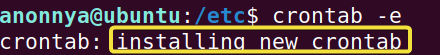 User enabled to use crontab.