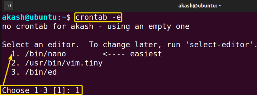 creating crontab