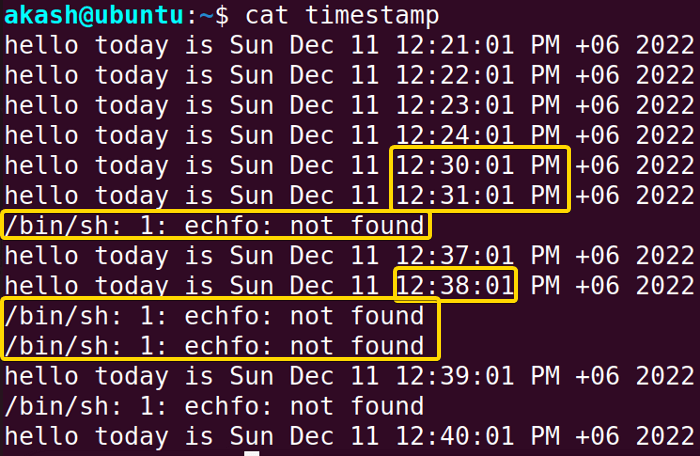 errors are printed after redirection