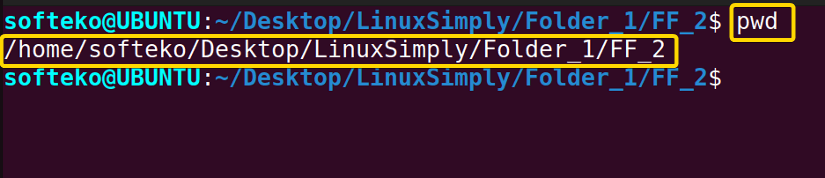 directory in linux pwd command