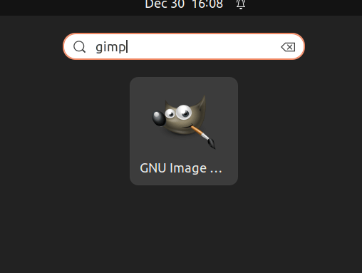 Checking GIMP application
