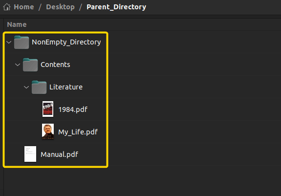 The desired contents.