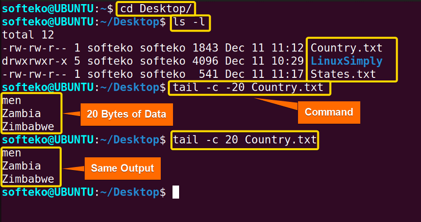 thowing last n bytes of data