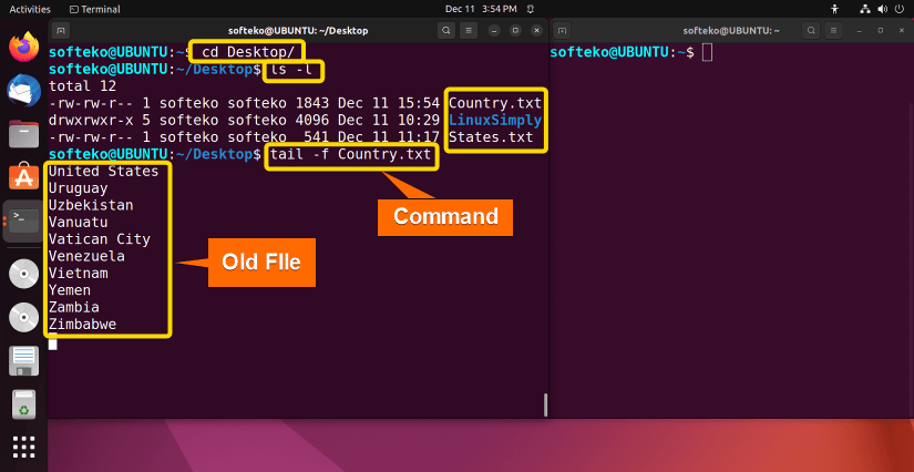 before using -f option