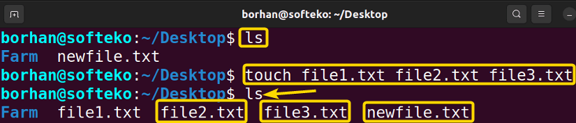 Create Multiple Files Using the “touch” Command