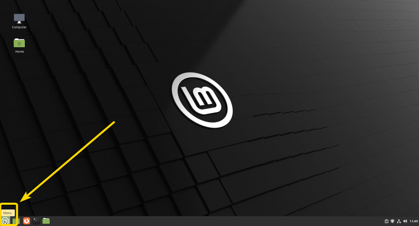 Clicking menu in Linux