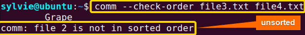 Check Whether the Files Are Sorted or Not While the Comparison