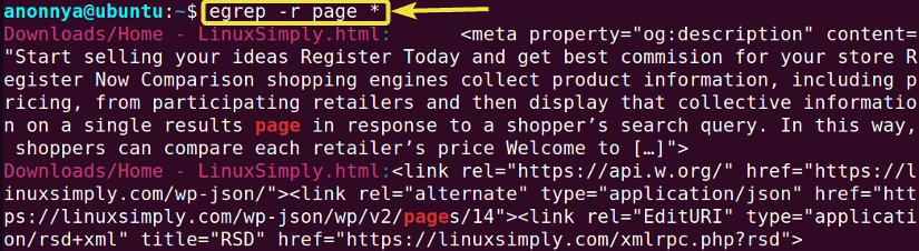 Searching For a Pattern Inside Subdirectories of Current Directory.