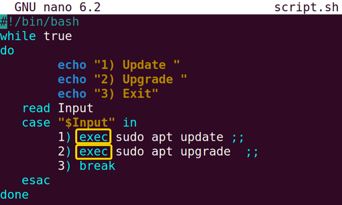 Call Program in Bash Script Using the “exec” Command in Linux