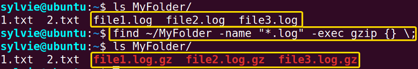 Search Files And Compress Those Using the “exec” Command in Linux