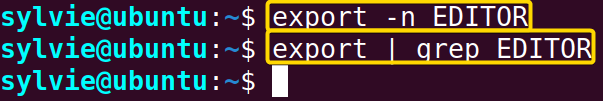Remove the Specified Variable/Function from the Environment