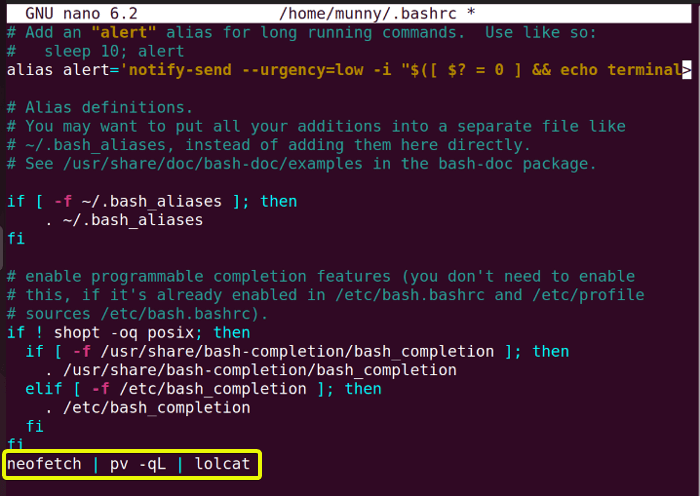 Add neofetch command in bashrc file to make it auto executable.