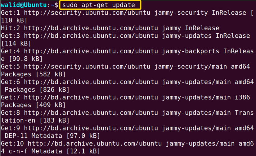 Running an Update