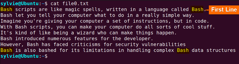 Highlighting the nth occurrence of Bash in Each Line