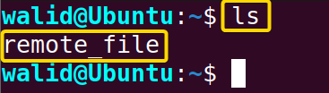 Showing remote_file