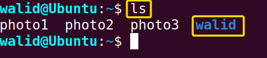 Showing newly made directory in the server