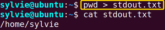 Redirecting Standard Output In Linux