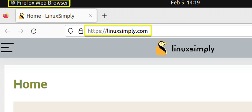 Open a website.