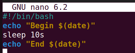 sleep command in bashscript.