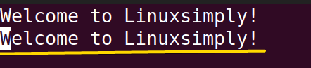 Displaying copied line