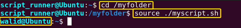 sourcing myscript.sh