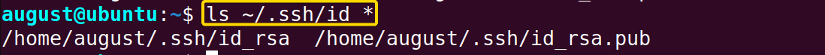 verify Generated Public Key in Ubuntu
