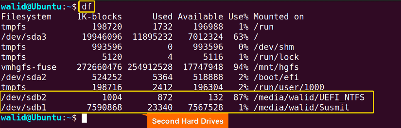 Printing second hard drives