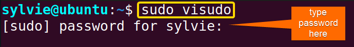 Open sudoers File