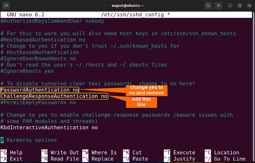 2 edit configuration file