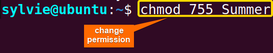 change file permissions of a folder in Linux