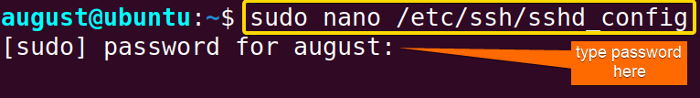 Open Configuration FIle in Ubuntu