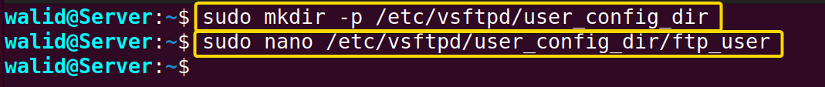 Creating user config directory