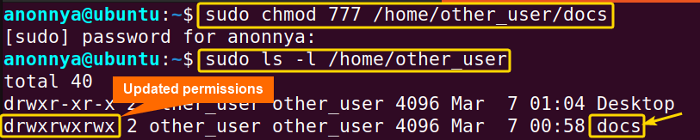 Changing Other User’s Folder Permissions.