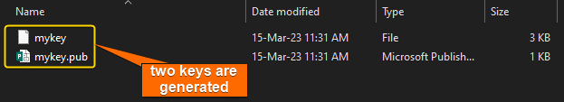 public and private keys are generated to create a user account in Ubuntu