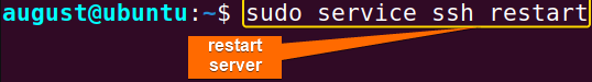 restart server