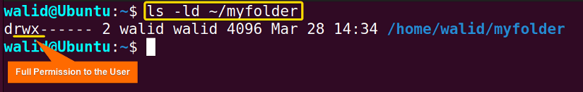 User with read, write and execute permissions