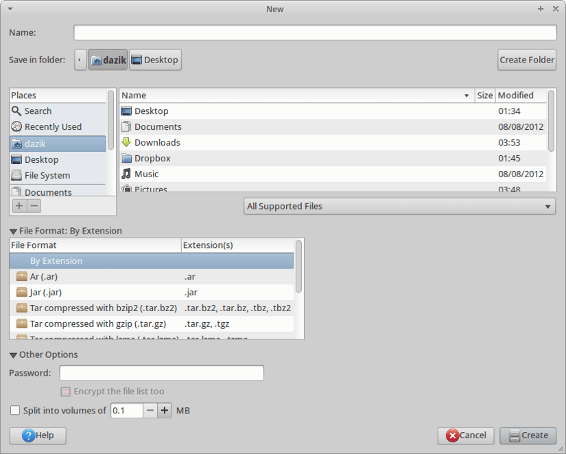 File Roller Linux app for developers.