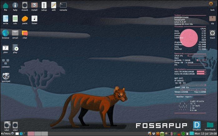 Fastest Linux distro Puppy