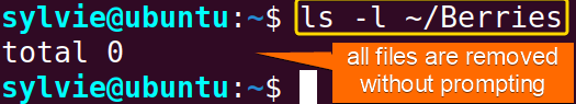check if all files are removed