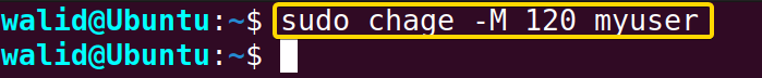 Changing expiry date