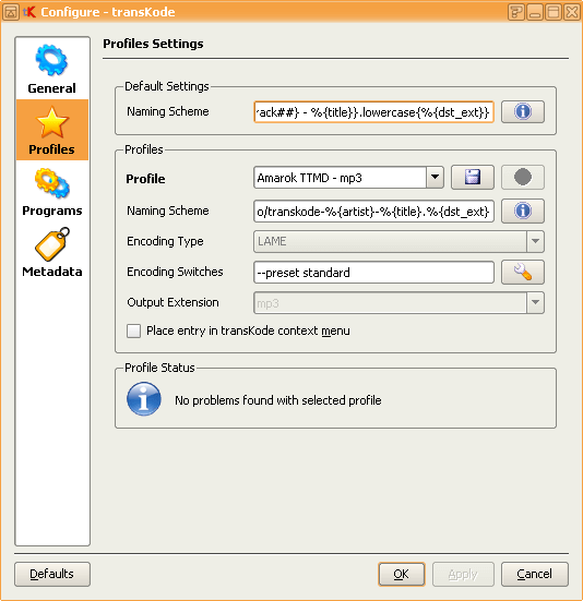 Transkode app in Linux.