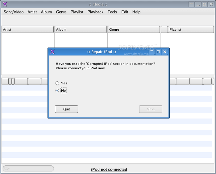 Floola app in Linux.