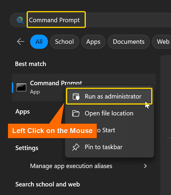 Opening Command Prompt